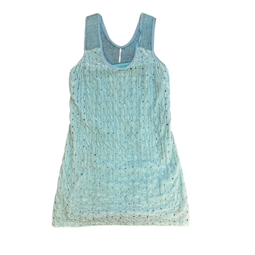 Free People sz.0 Mint velvet beaded dress